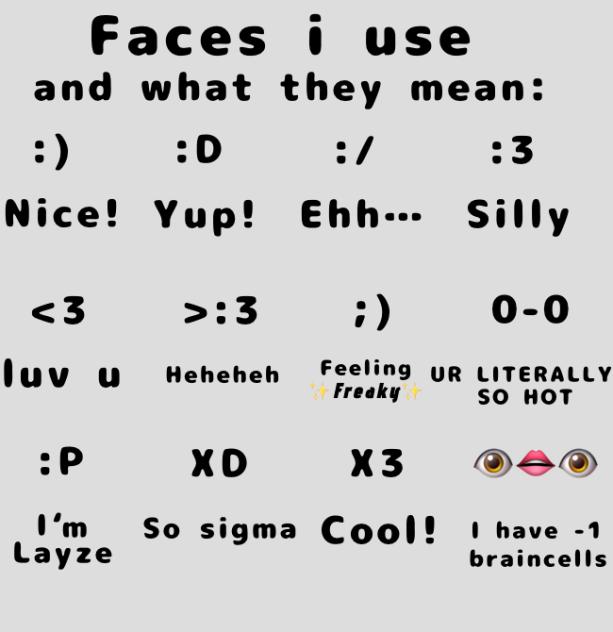 Faces i use - ibisPaint