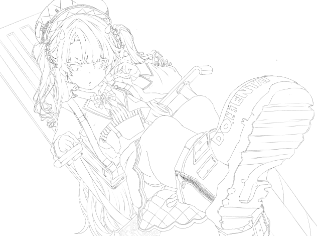 線画ぁッ❤️