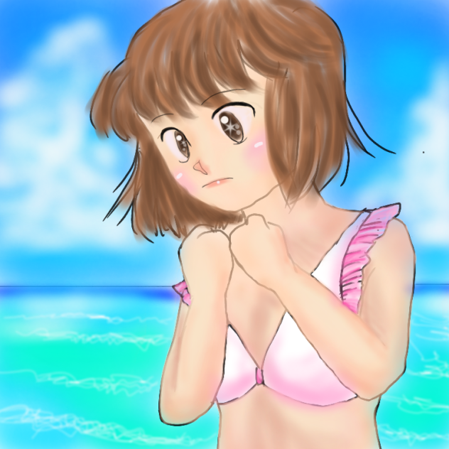 う、海に入りますっ！