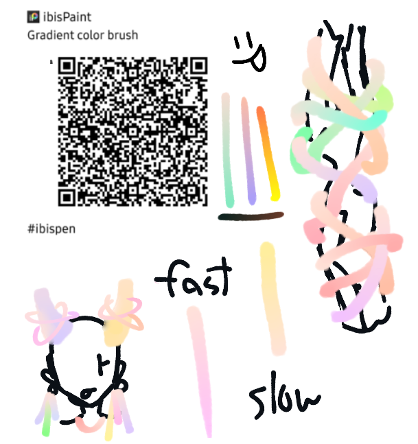 Gradient color brush😱😱 - ibisPaint