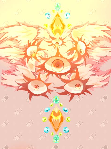 Pastelcore biblically accurate angel