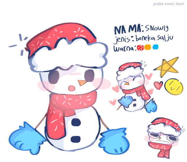 my OC snow man Snowy