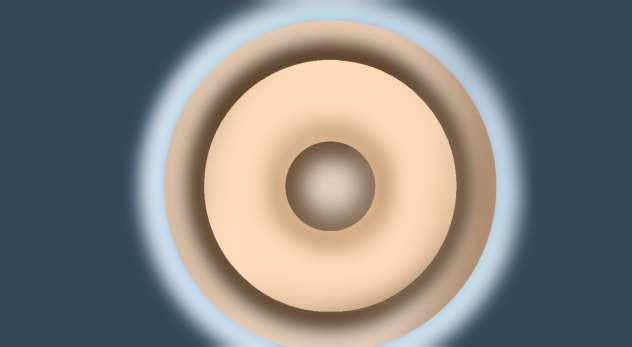 donut with a plate - ibisPaint