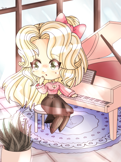 🩷🎵Elaine at the piano🎵🩷