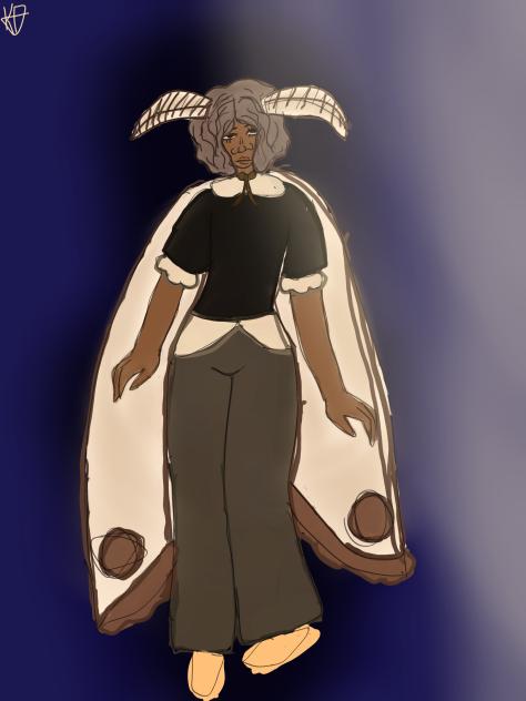 Poodle moth - ibisPaint