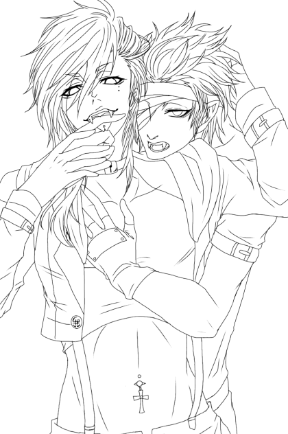 【線画】┌(┌^o^)┐ホモォ