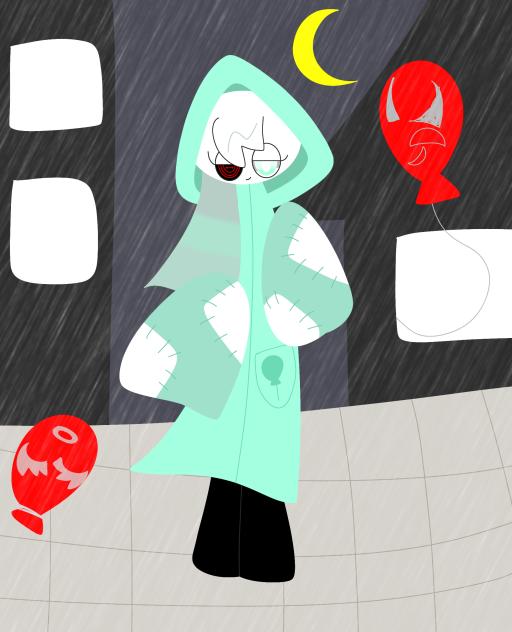 雨降る街にて風船は悪魔と踊る