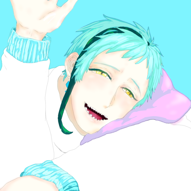 何やら頬を染めているフロイド