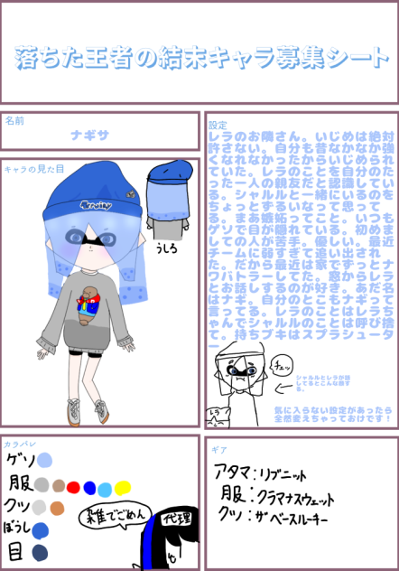 キャラ募ぉ