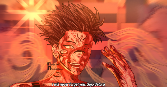 Ryomen Sukuna killing Gojo Satoru FanArt