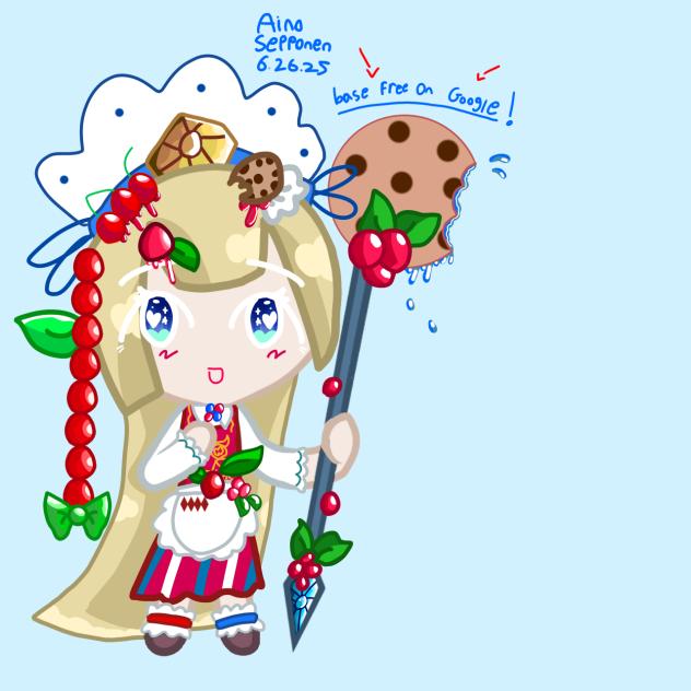 Cookie run oc lingonberry cookie 🍪🍒