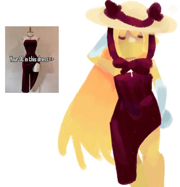 andrew if he wore a pretty dress (oc)