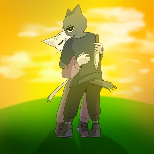 Gray is Huging Wenda ( Sprunki )