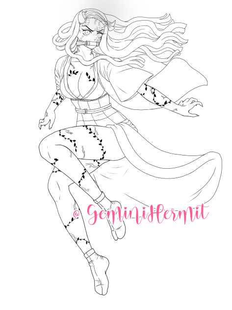 Nezuko Coloring Page🌸