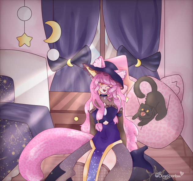 Cat & Rika fanart