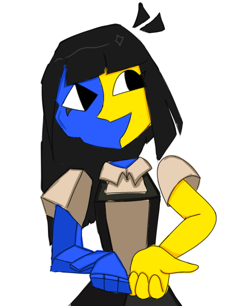 she is holding Something