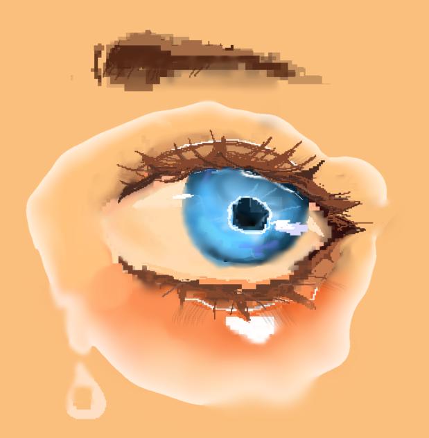Ocean eyes (with 2 brushes) - ibisPaint