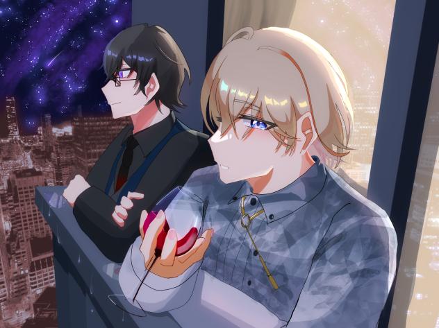 夜風に