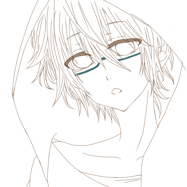 線画（眼鏡男子👓）