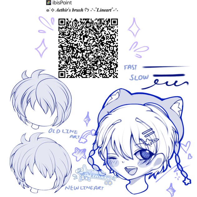 ✨ Aethir's brush 🖌️ for Lineart!