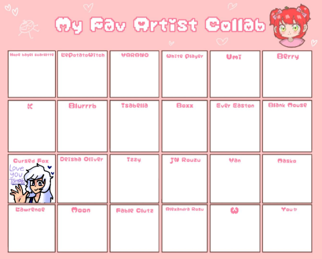 COOL TOMATO'S FAV ARTISTS!