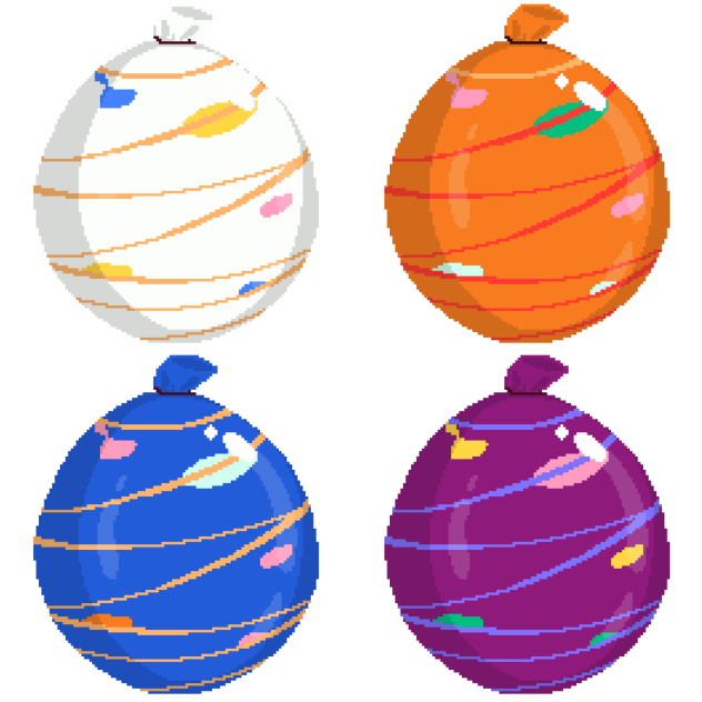 yoyo balloons (pixel)