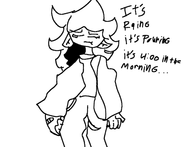 It’s raining