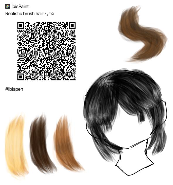 Realistic brush hair ❤️