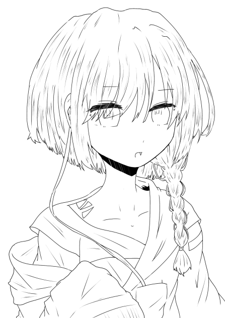 がおぉ〜　線画