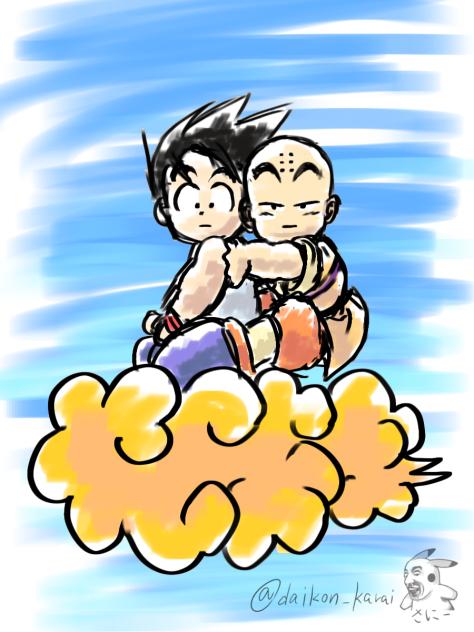 落書き 悟空とクリリン