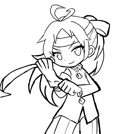 ぷよクエトレス塗り絵Ver.(♀)