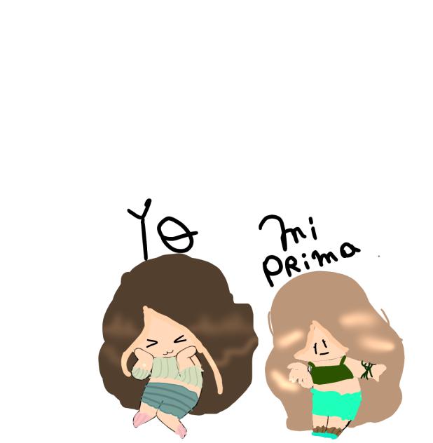 Diferencias de dibujos de mi prima y yo😥