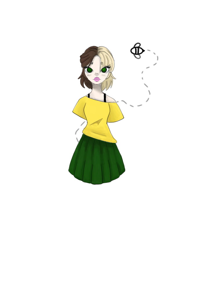 Bee loving girl - ibisPaint