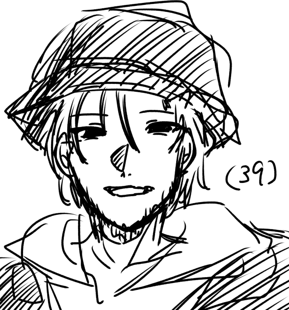 本気絵描いたらボツりそうなので適当に描いたレダーヨージロー