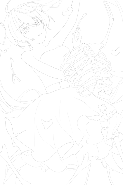 塗り絵　乙女解剖