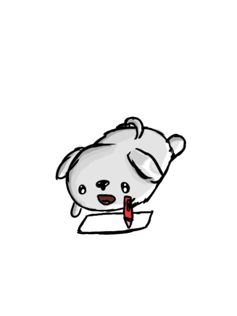 just a cute little dog♡