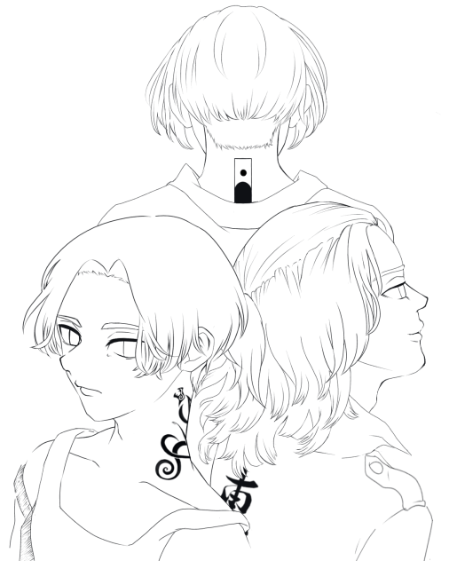 マイキー(線画)