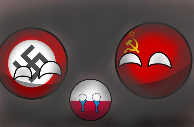ポーランドボール　ポーランド東西分割