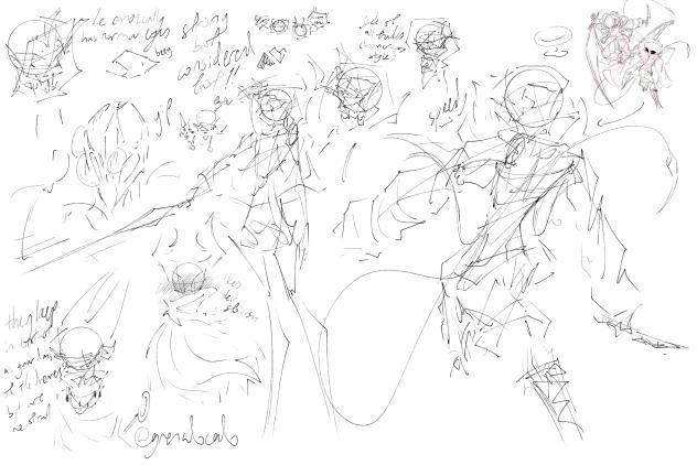 through patches of violet