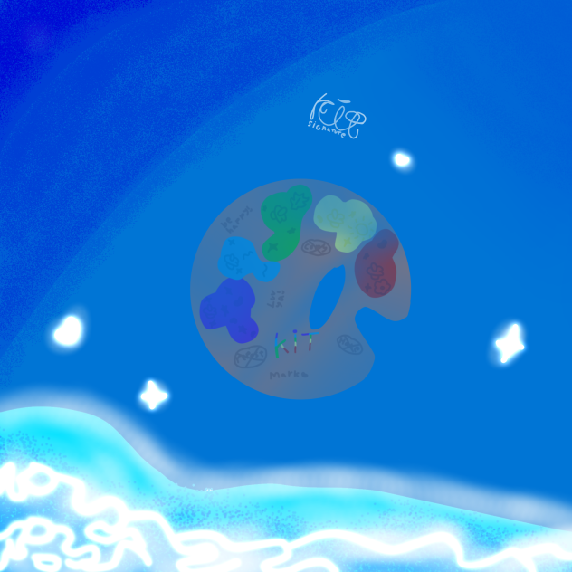 new watermark + glowing test