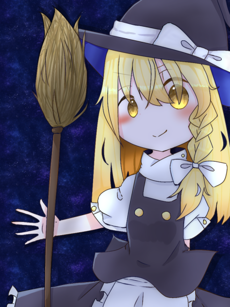 依頼絵　霧雨魔理沙