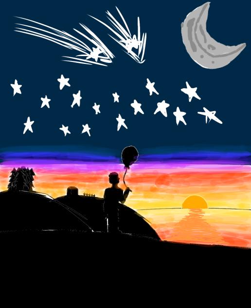 The guy under the stars