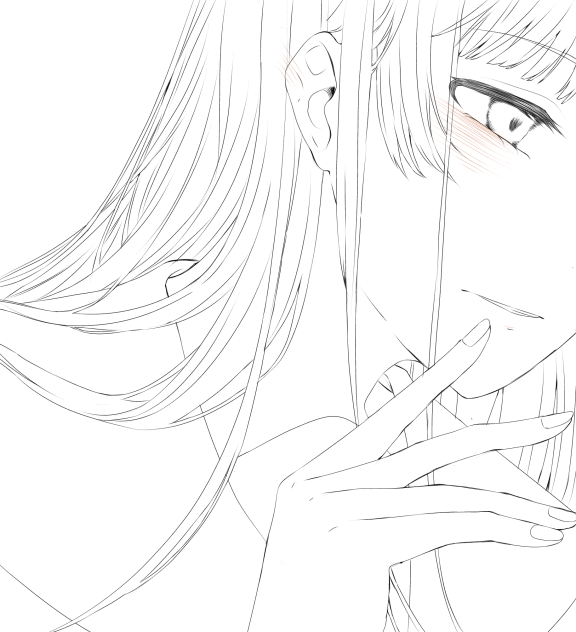 馬鹿。　　線画