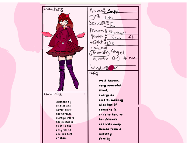 C R E A T U R E S character sheet - ibisPaint