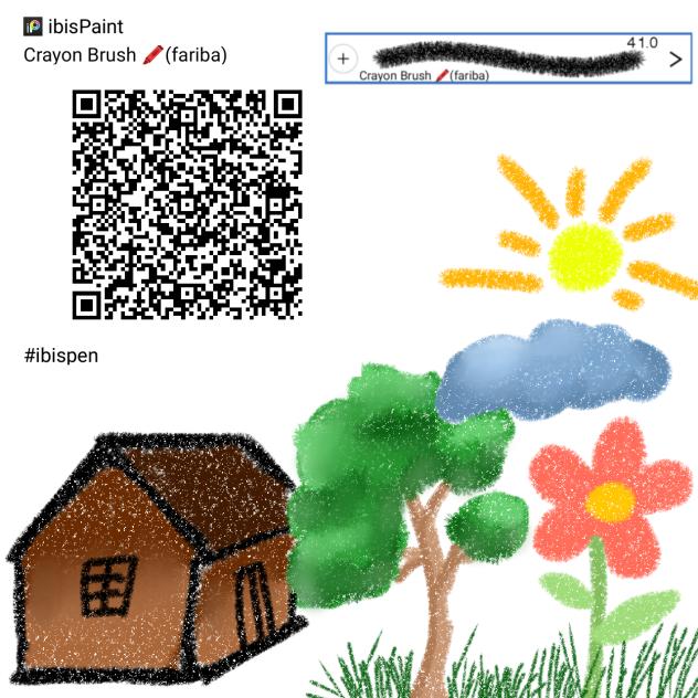 Crayon Brush for landscape painting