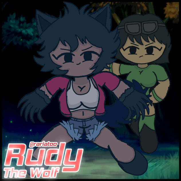Rudy + Natsune in the forest