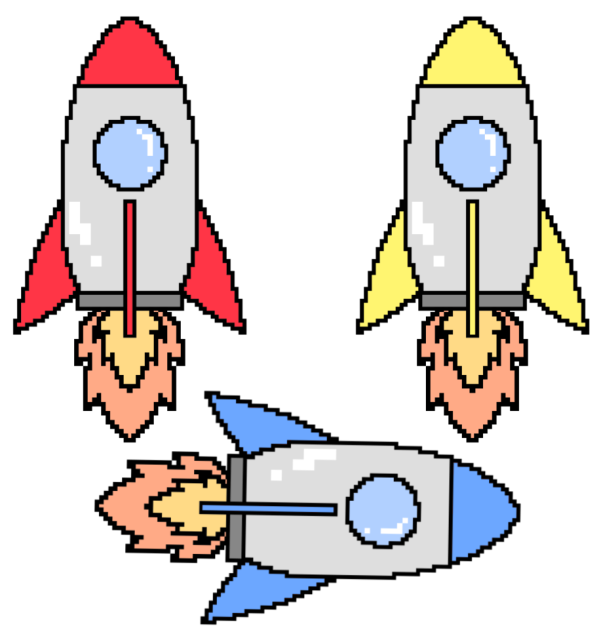 ロケット（ドット）