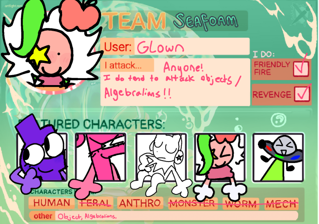 Yeah. I'm on artfight now..