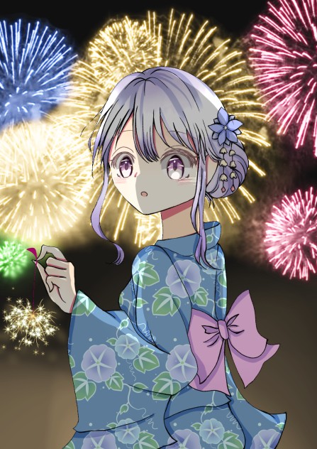 夏祭りに…