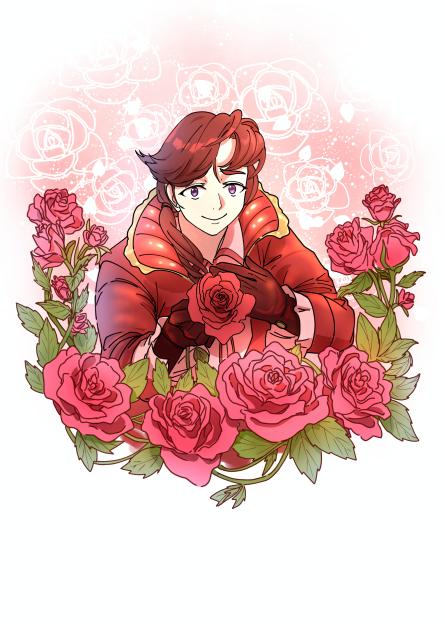 Gentleman with a 🌹Rose(Colored)